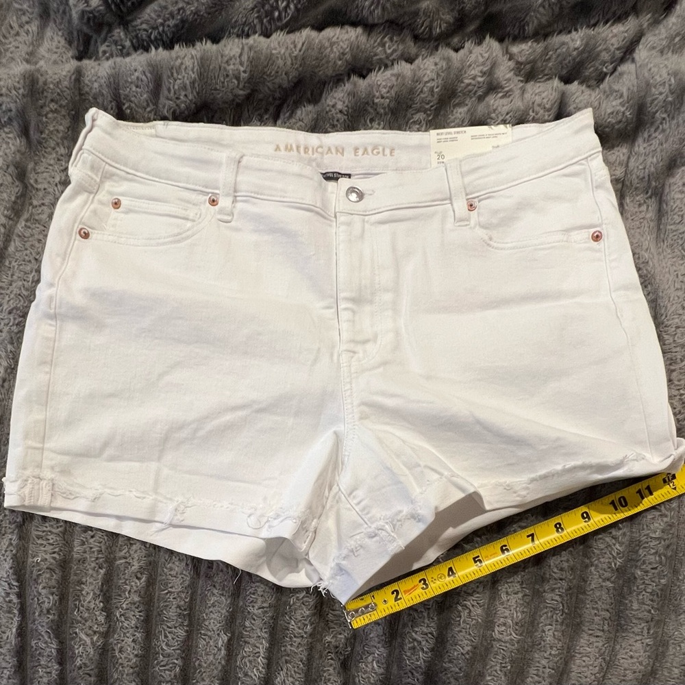 American Eagle Outfitters White Denim Shorts